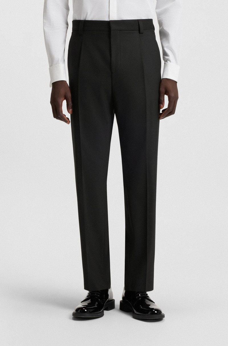 MODERN-FIT TROUSERS IN STRETCH DOBBY 2