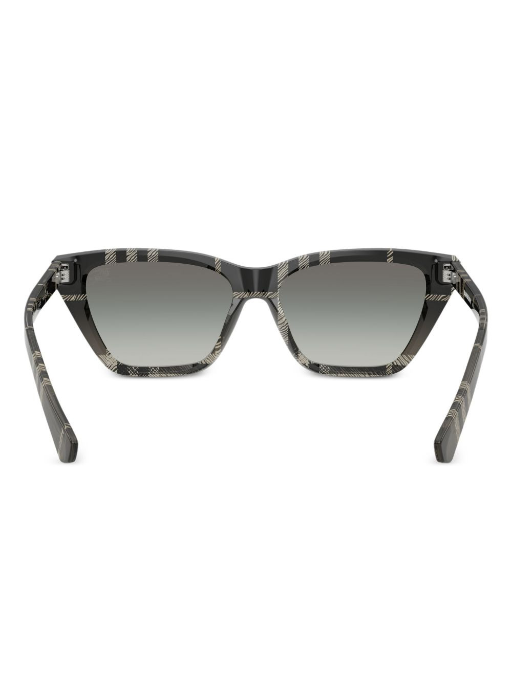 check-pattern cat-eye sunglasses - 3
