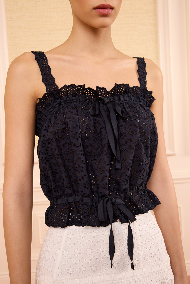 ULLA JOHNSON Isola Cotton Top outlook