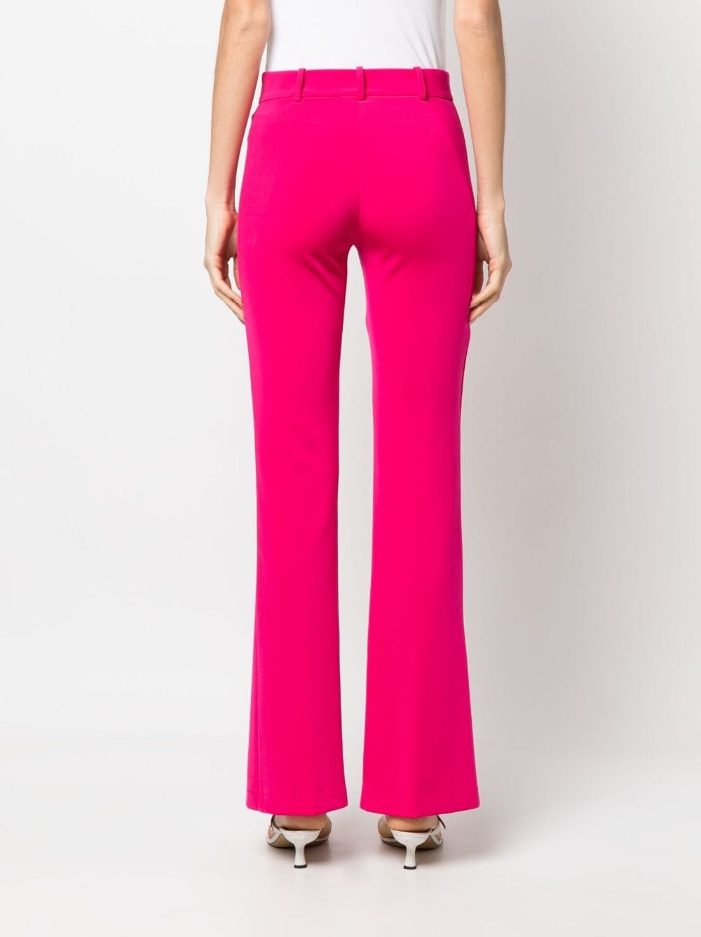 front-split slim-fit trousers - 4
