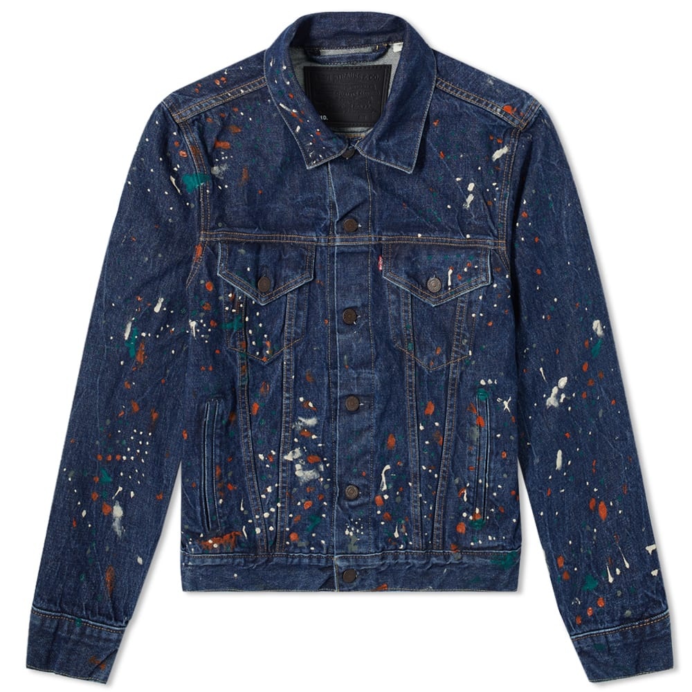 END. x Levi'sÂ® 'Painted' Selvedge Trucker Jacket - 1