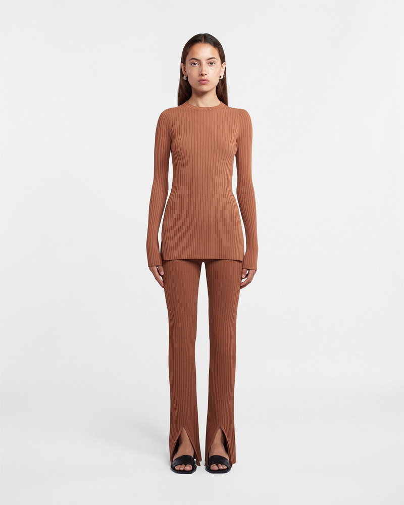 Nanushka Ribbed-Knit Long-Sleeve Top outlook