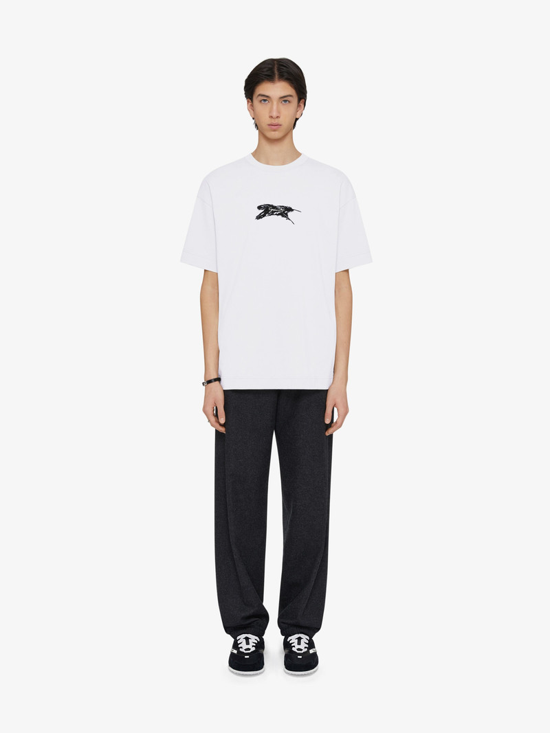 Givenchy T-SHIRT IN COTTON GIVENCHY FEATHERS outlook