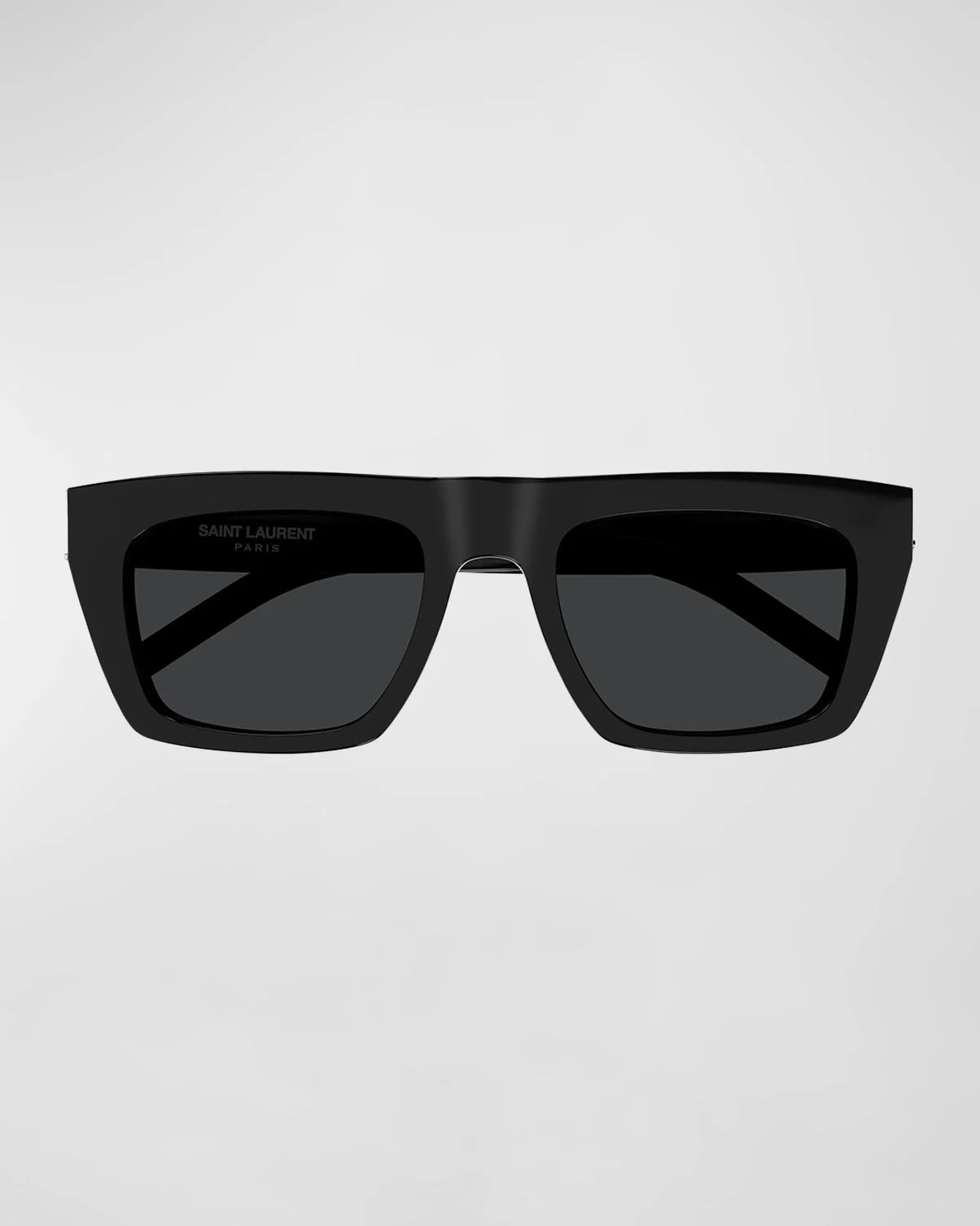 YSL Acetate Flat-Top Rectangle Sunglasses - 1