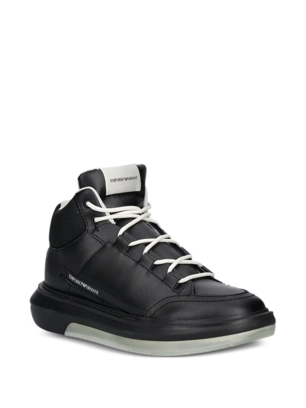 panelled high-top sneakers - 2