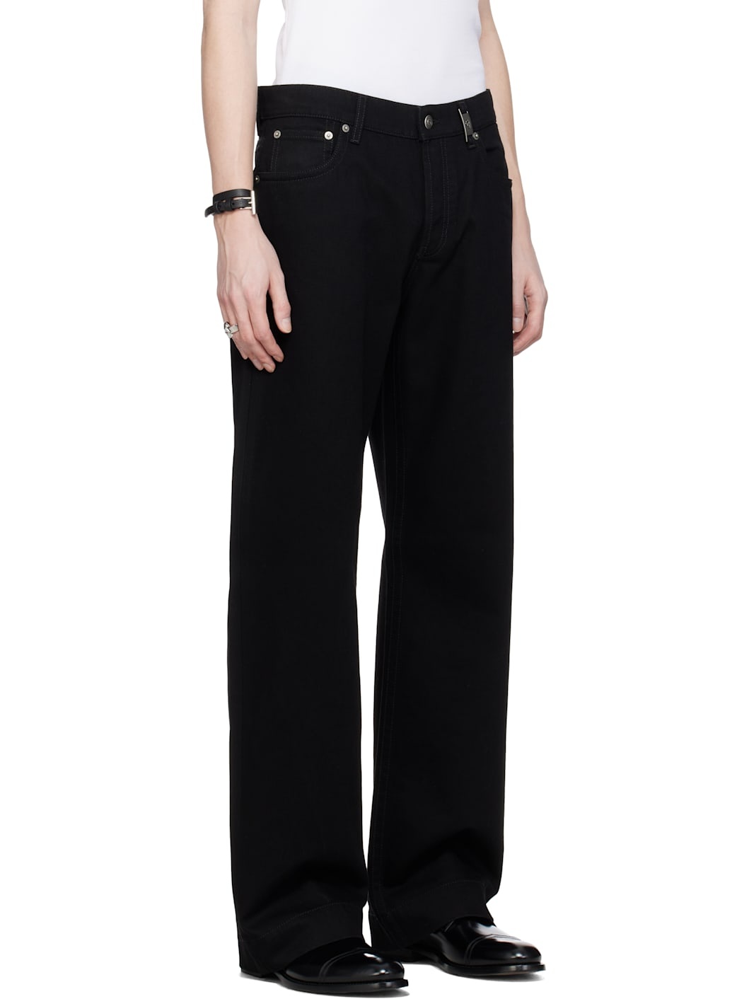 Black Wide-Leg Jeans - 2