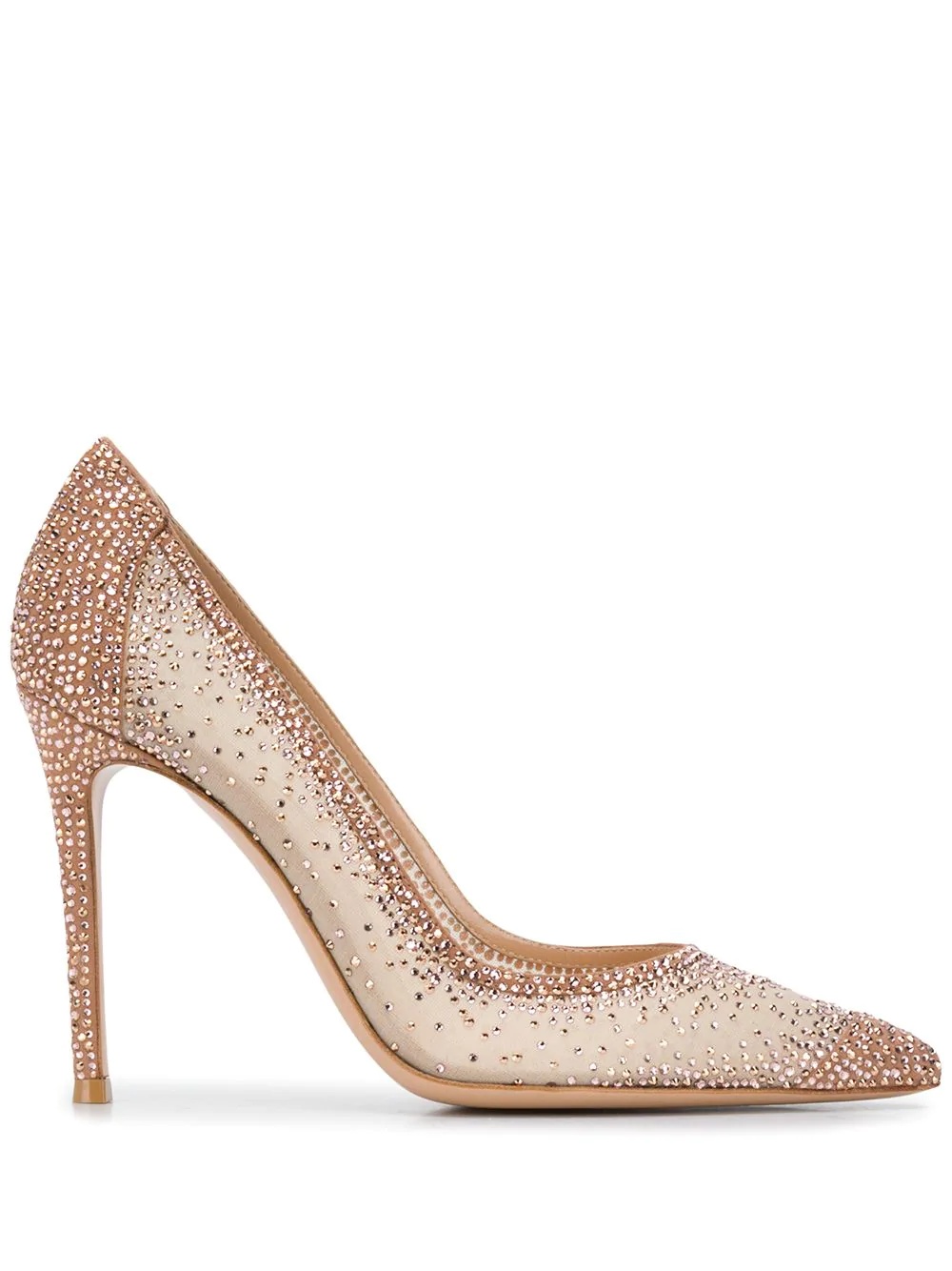 Rania 105mm crystal-embellished pumps - 1