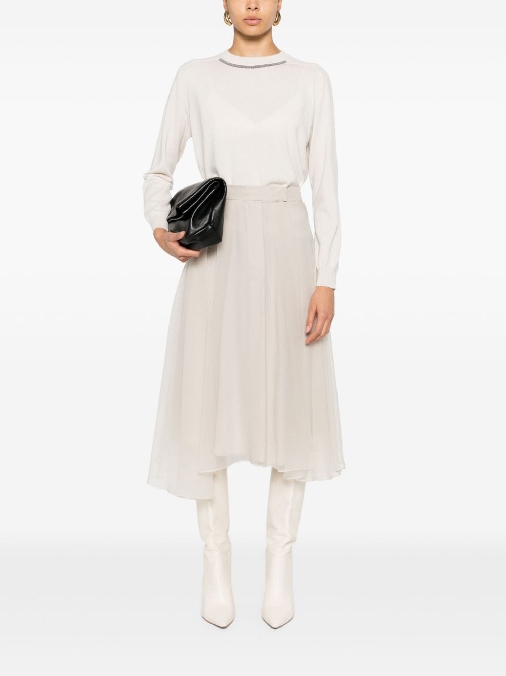 Monili-chain knitted top - 2