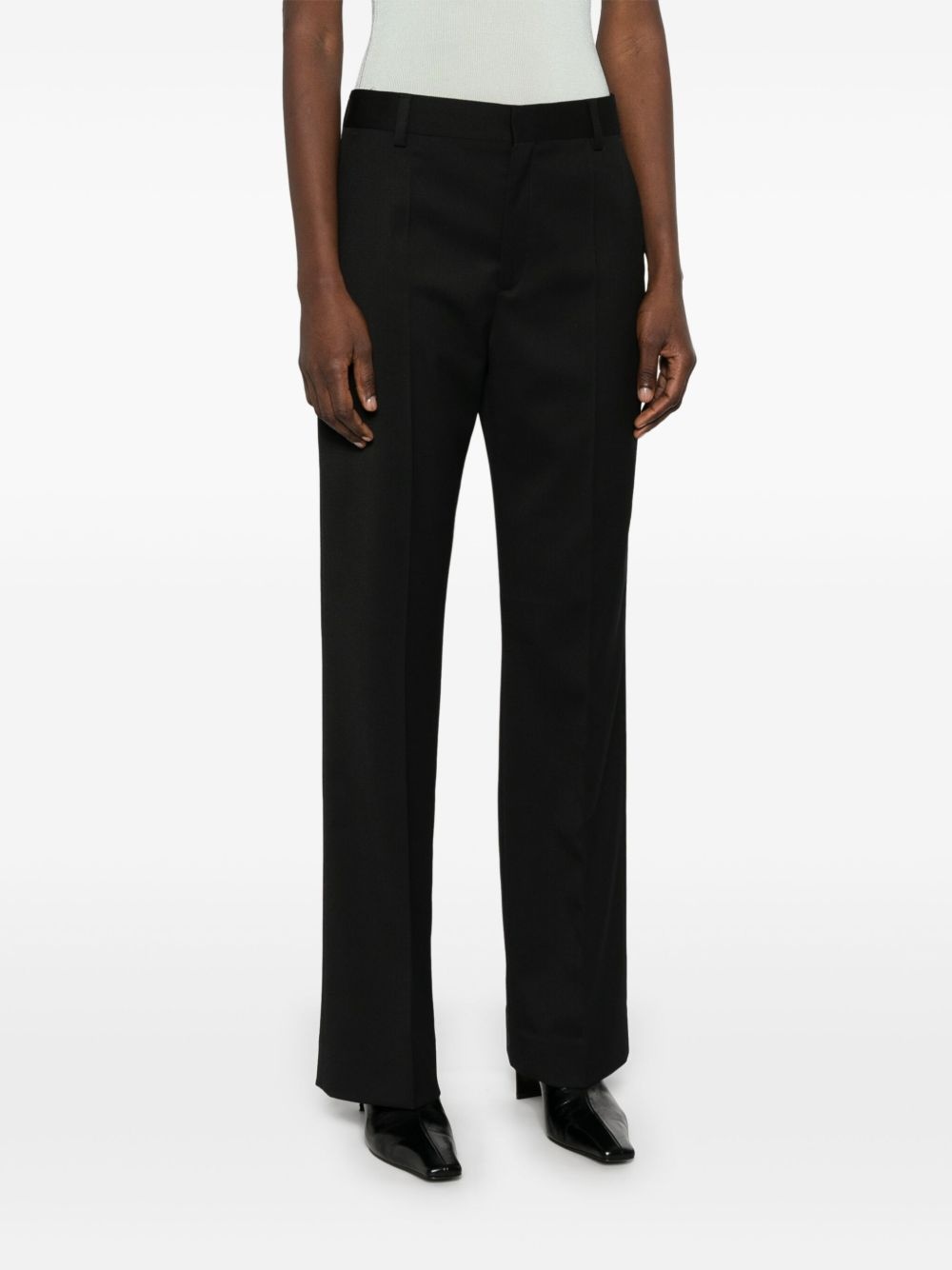 high-wait bootcut trousers - 3