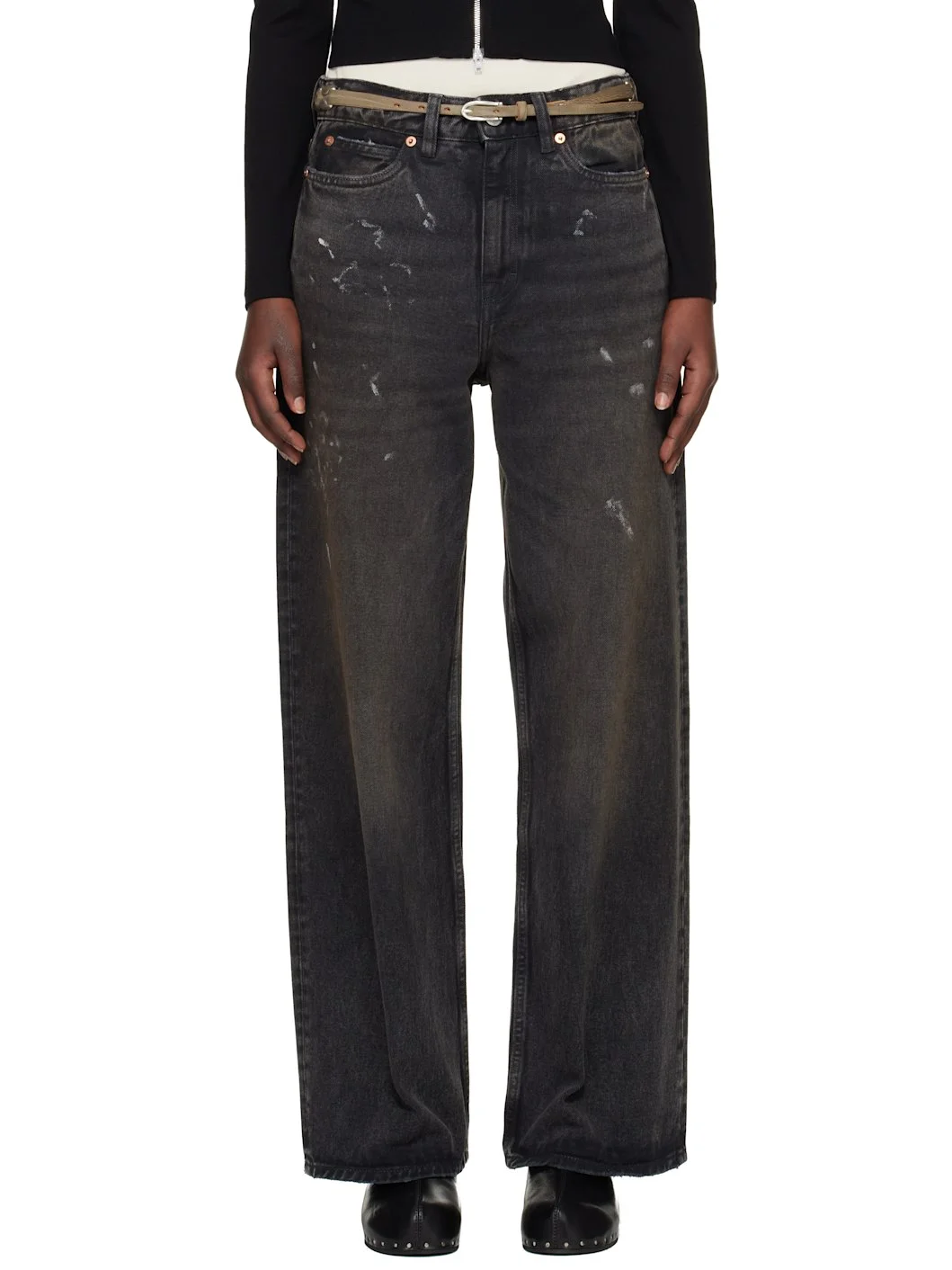 Black Full Cut Jeans - 1