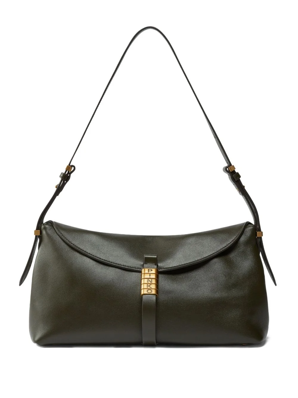bovine-leather top-handle shoulder bag - 1