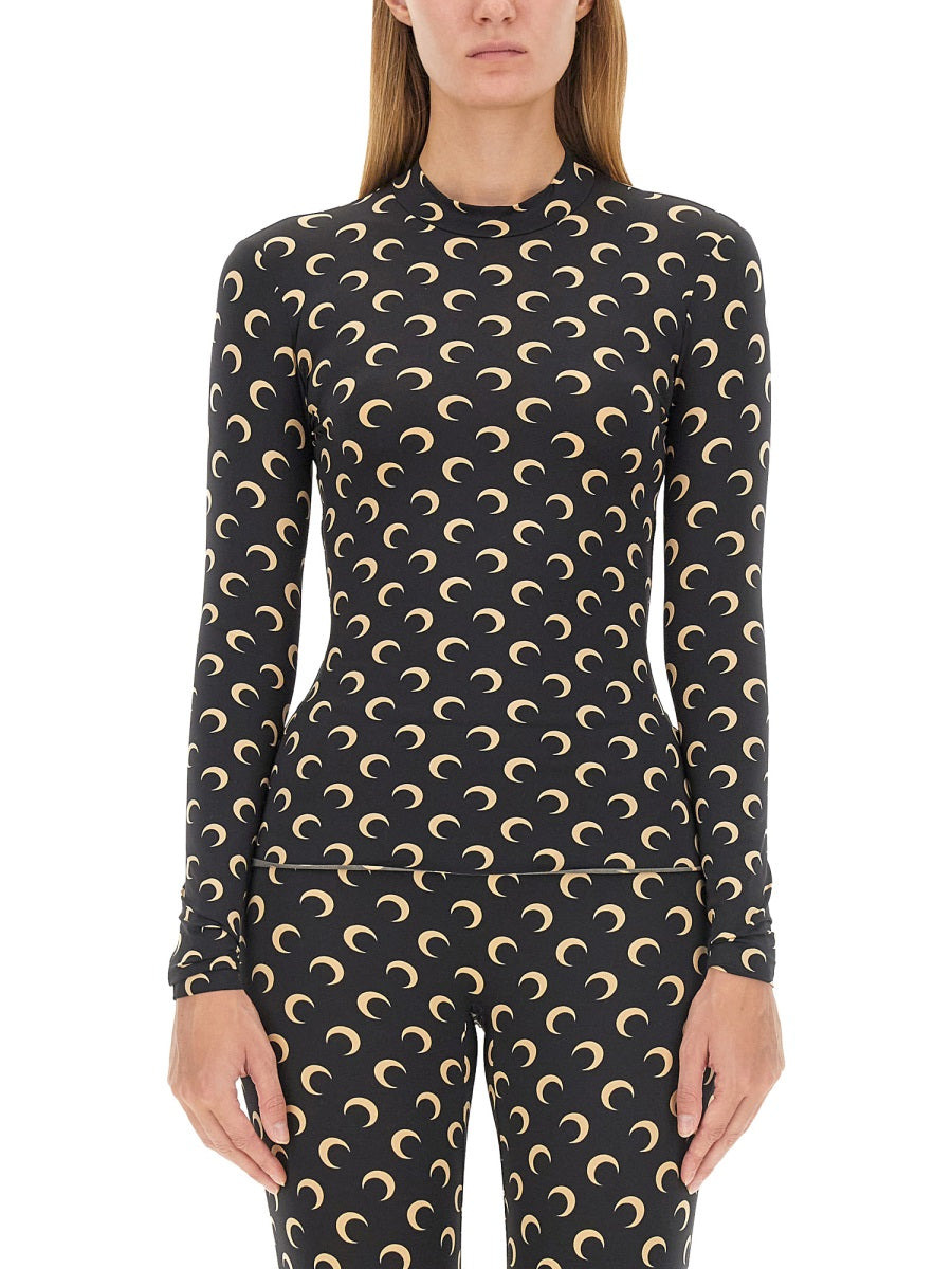 Marine Serre Women T-Shirt "Moon" - 1