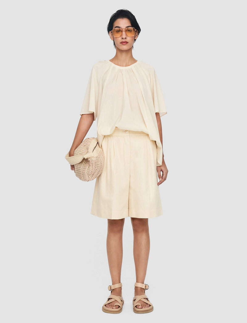 JOSEPH Soft Cotton Silk Taymount Shorts outlook