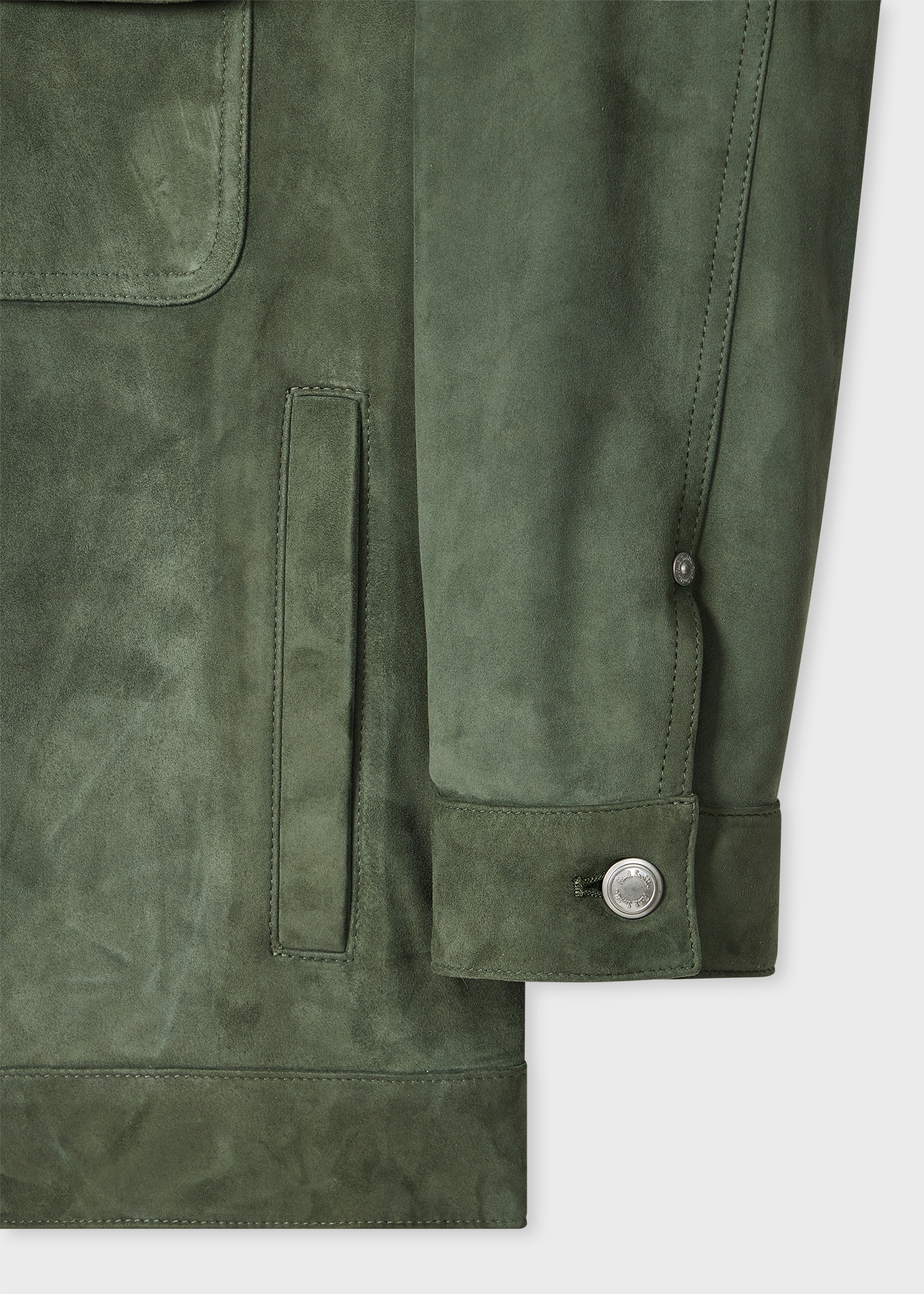 Green Suede Short Jacket - 3