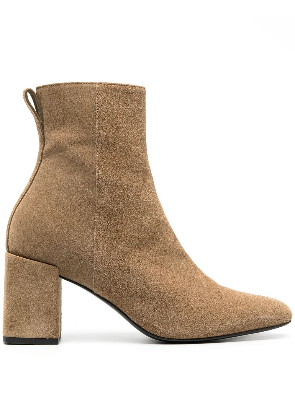 zipped block heel boots - 1