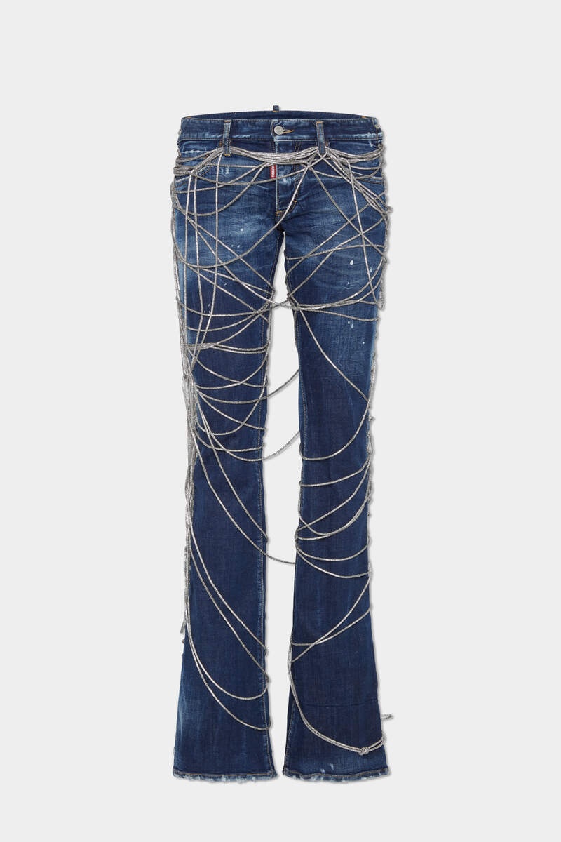 BOUND BUNNY WASH SHARPEI FLARED BOOTCUT JEANS - 1