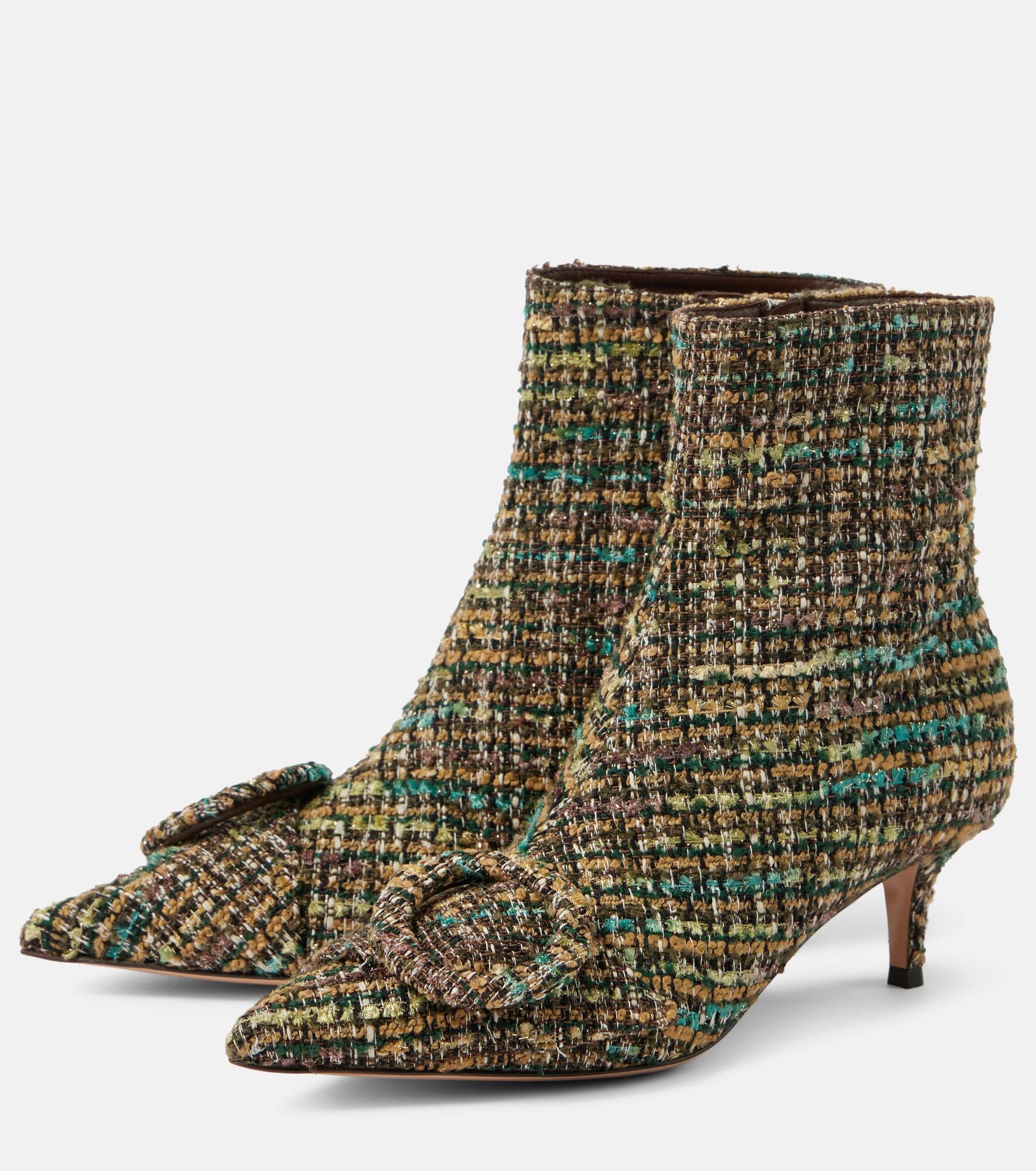 55 tweed ankle boots - 5