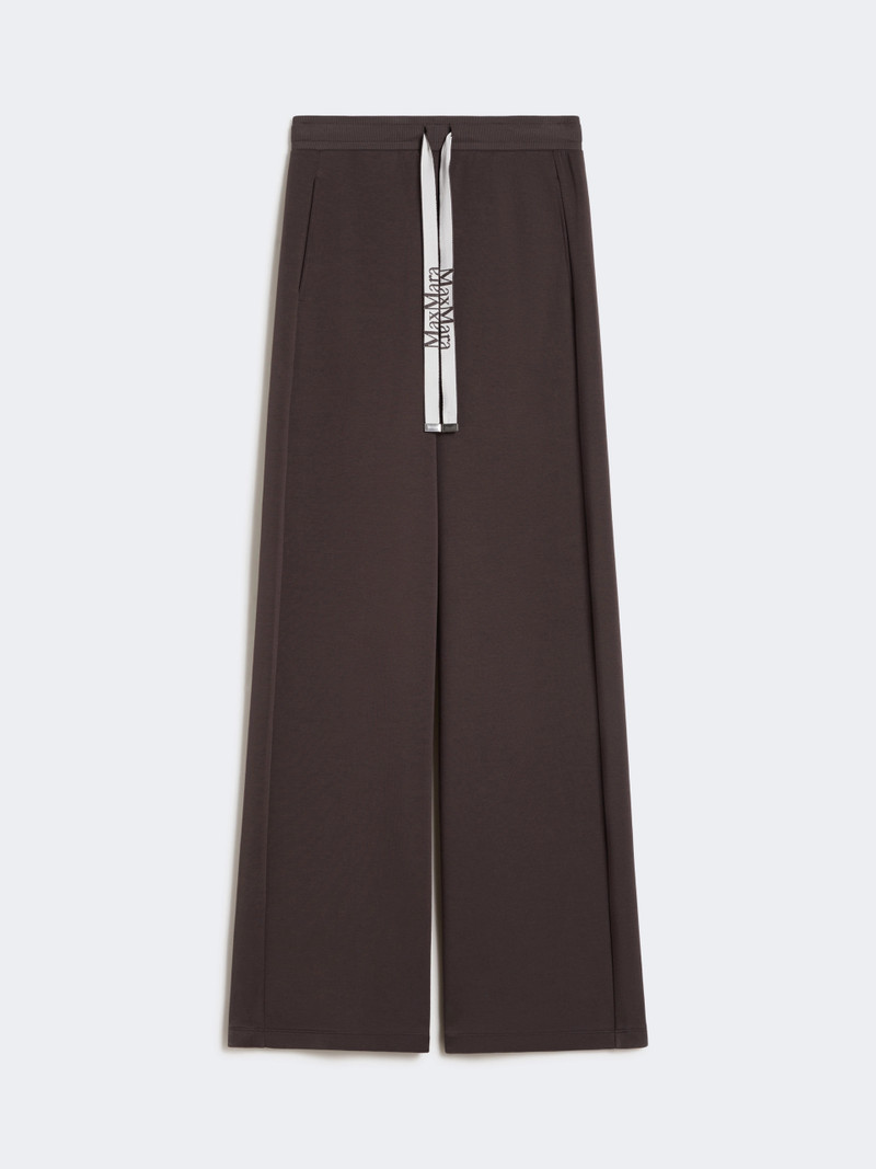 BALI Wide-fit jersey trousers - CHOCOLATE 1
