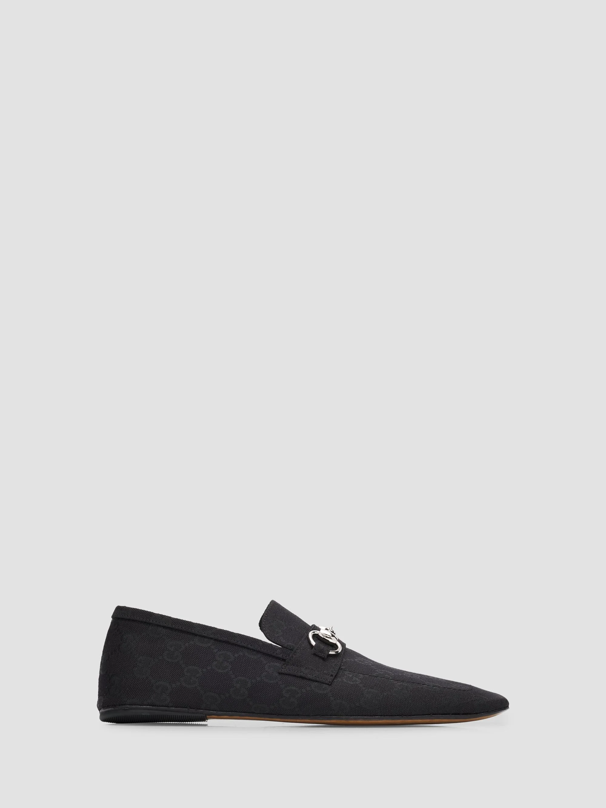Women's Ragazzo GG Monogram Canvas Loafers - Black - 1