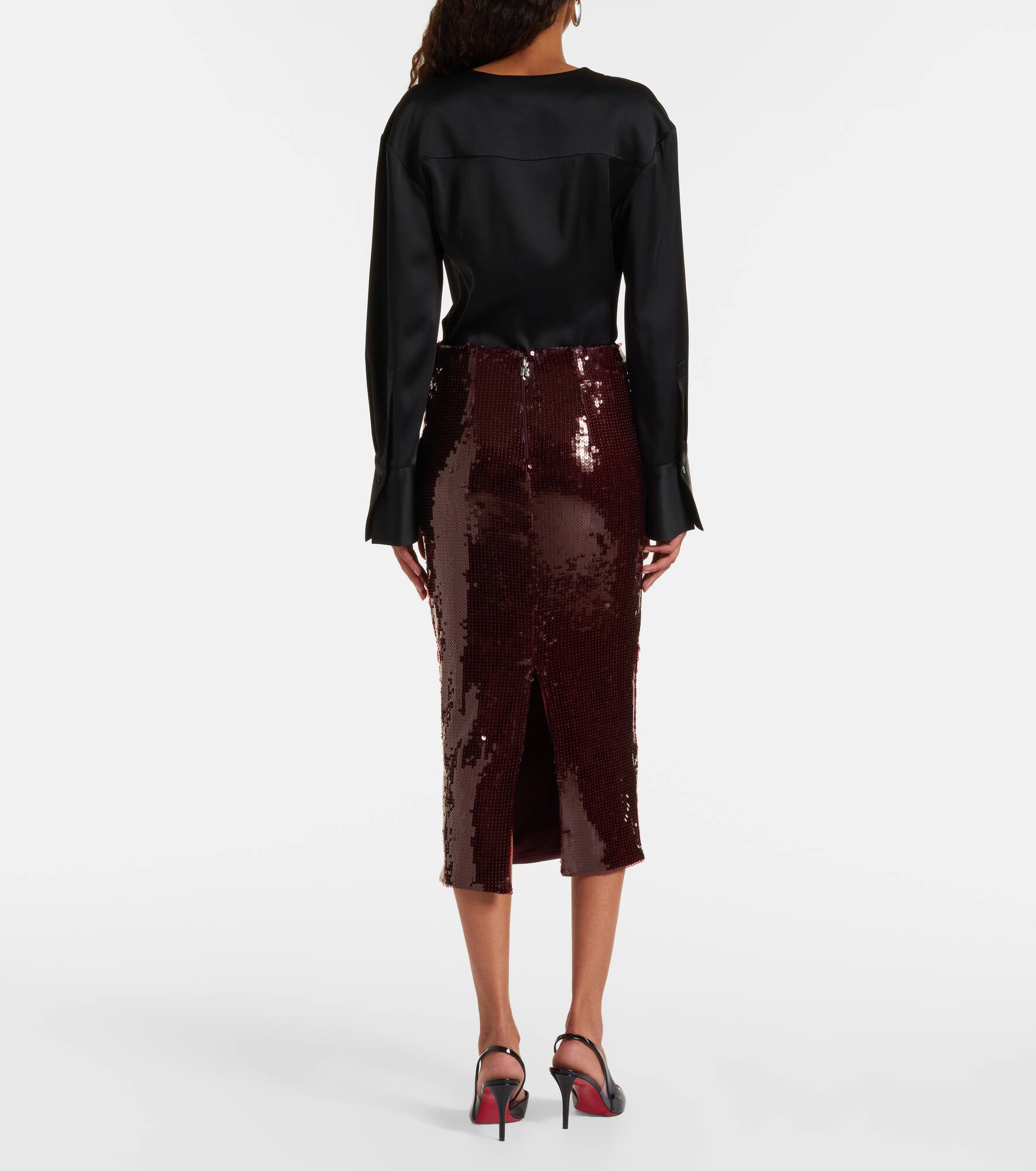 Georgia sequined pencil skirt - 3