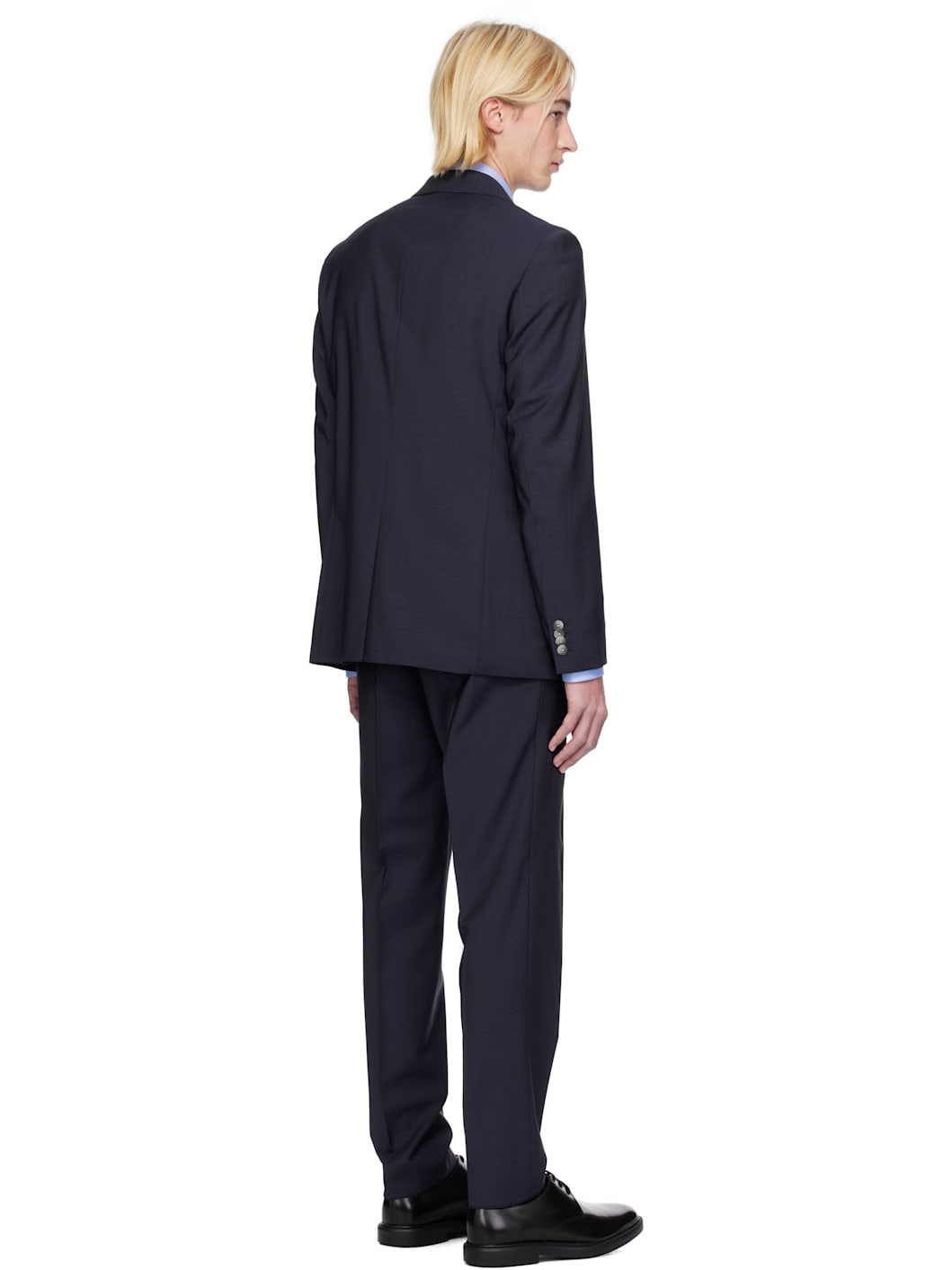 Blue Slim-Fit Suit - 3