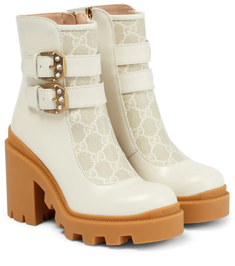 GG Supreme buckle ankle boots - 1