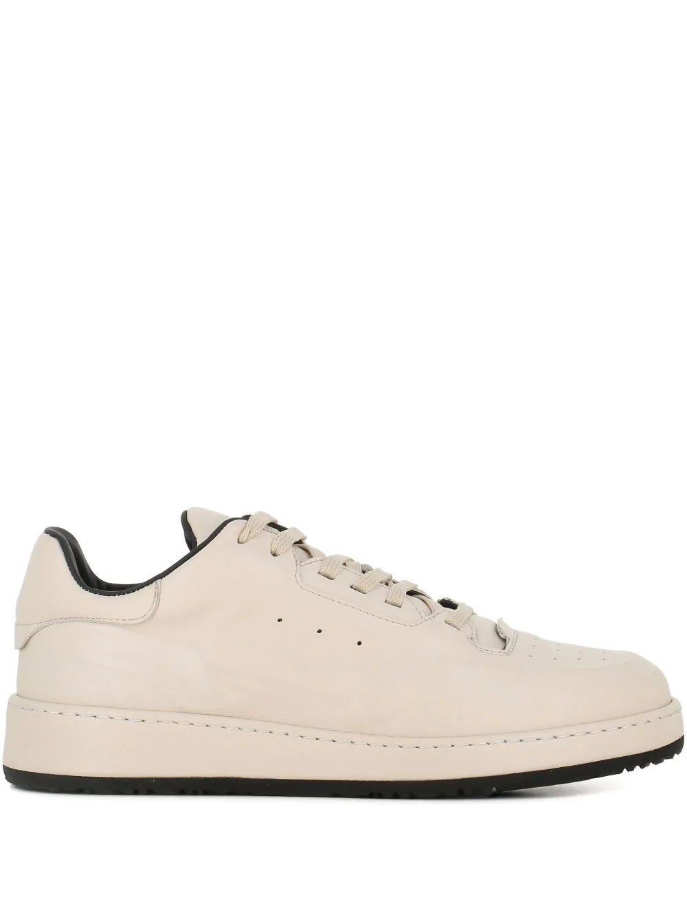 lace-up leather sneakers - 1