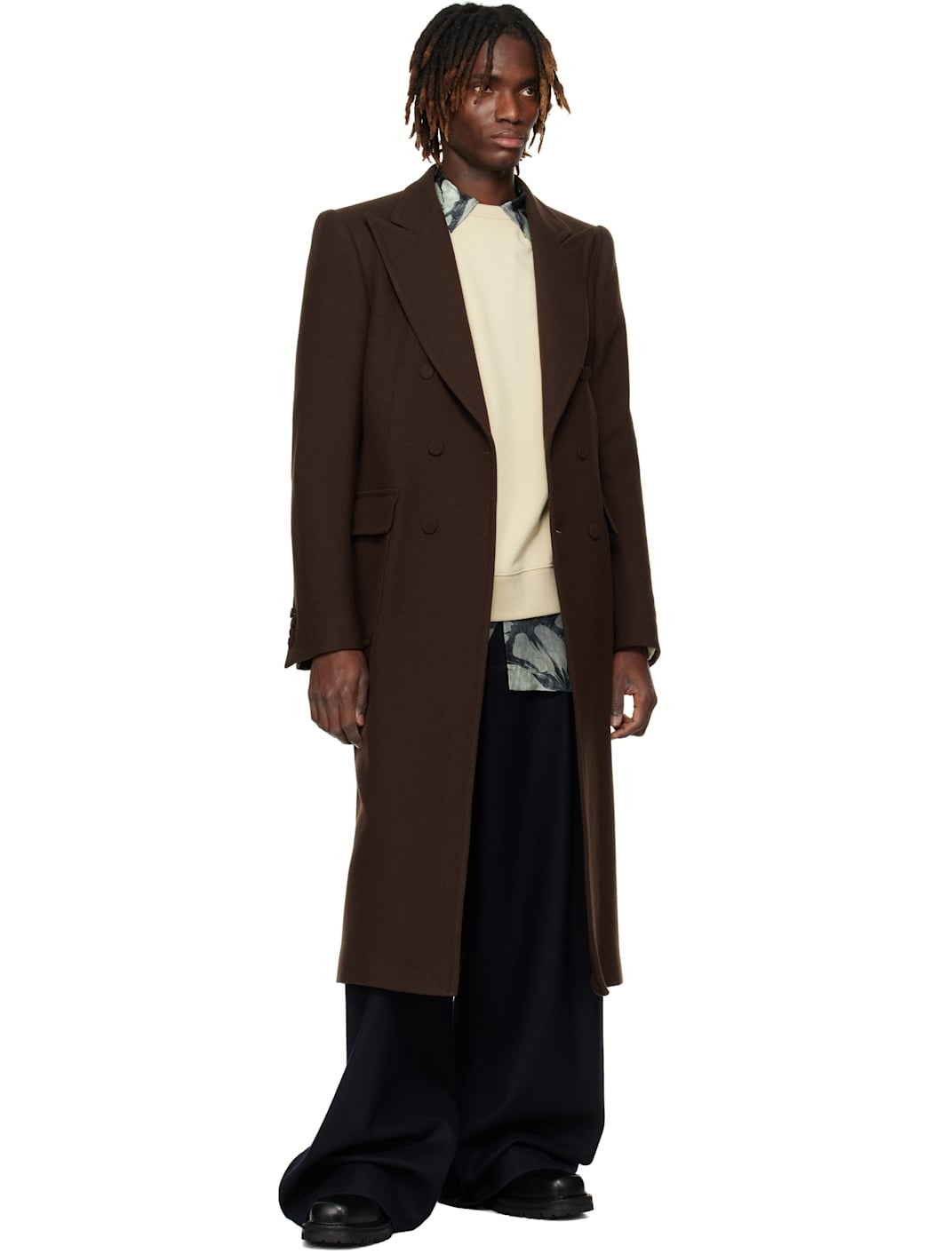 Beige Dropped Shoulders Sweatshirt - 4