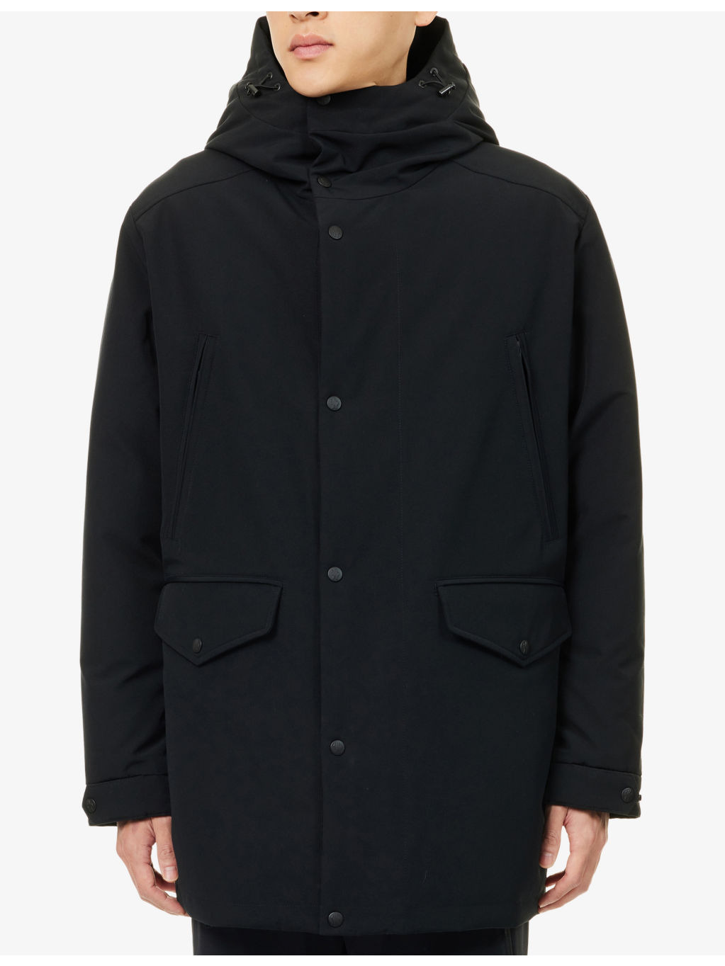 Livradois Logo-Patch Down Parka Jacket - 3