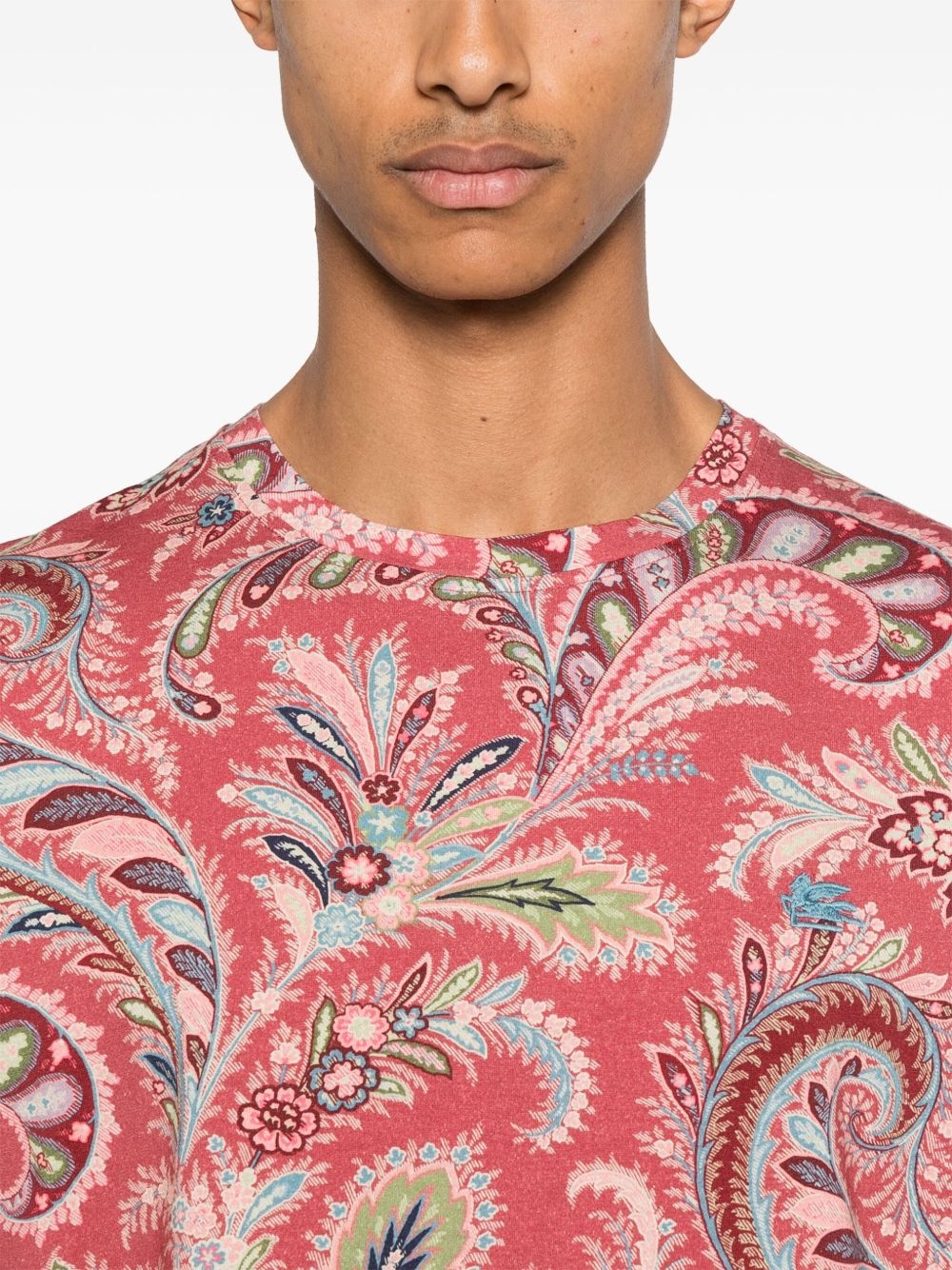 paisley-print T-shirt - 4