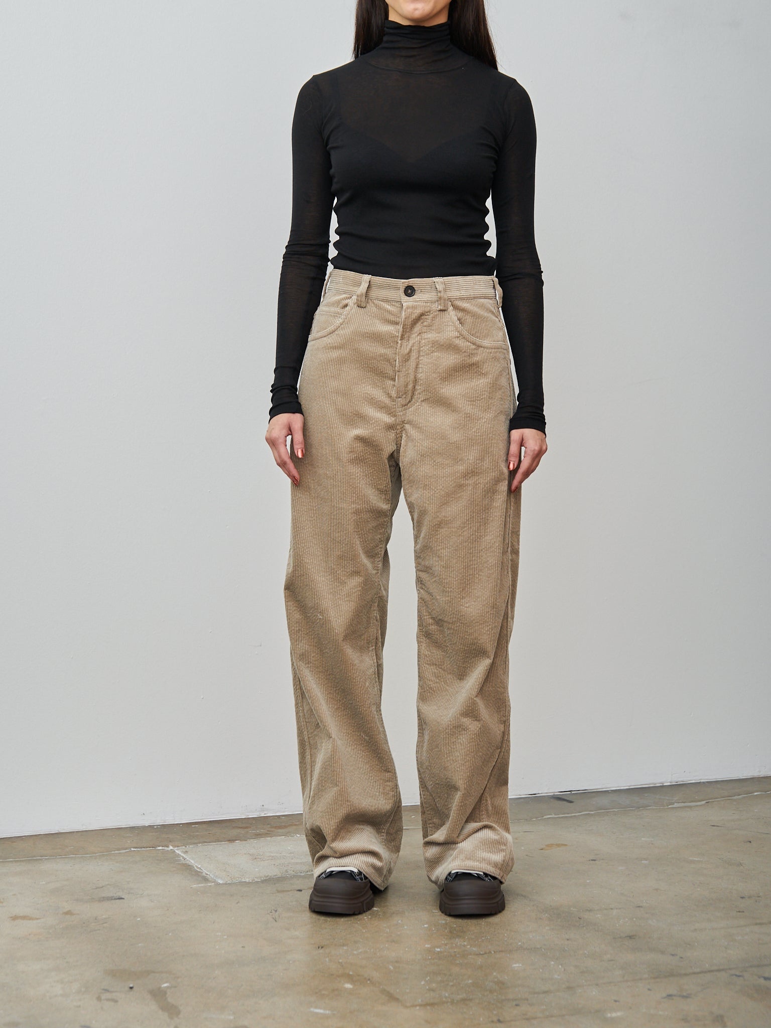 Pavia Corduroy Trouser - Sand - 3