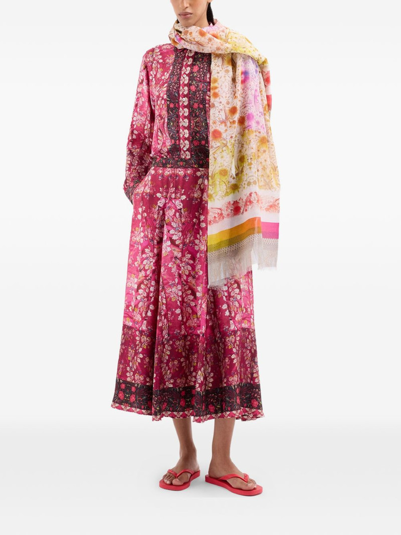 Pierre-Louis Mascia Aloe floral-print silk shirt outlook