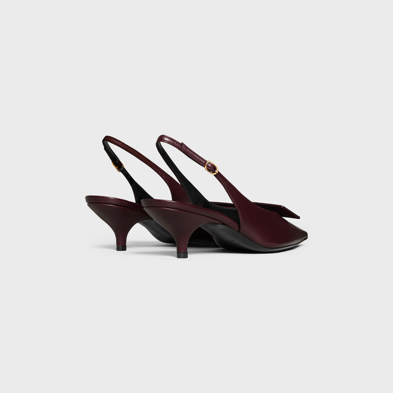 CELINE SIGNATURE - SLINGBACK WITH LABEL  IN LAMBSKIN outlook