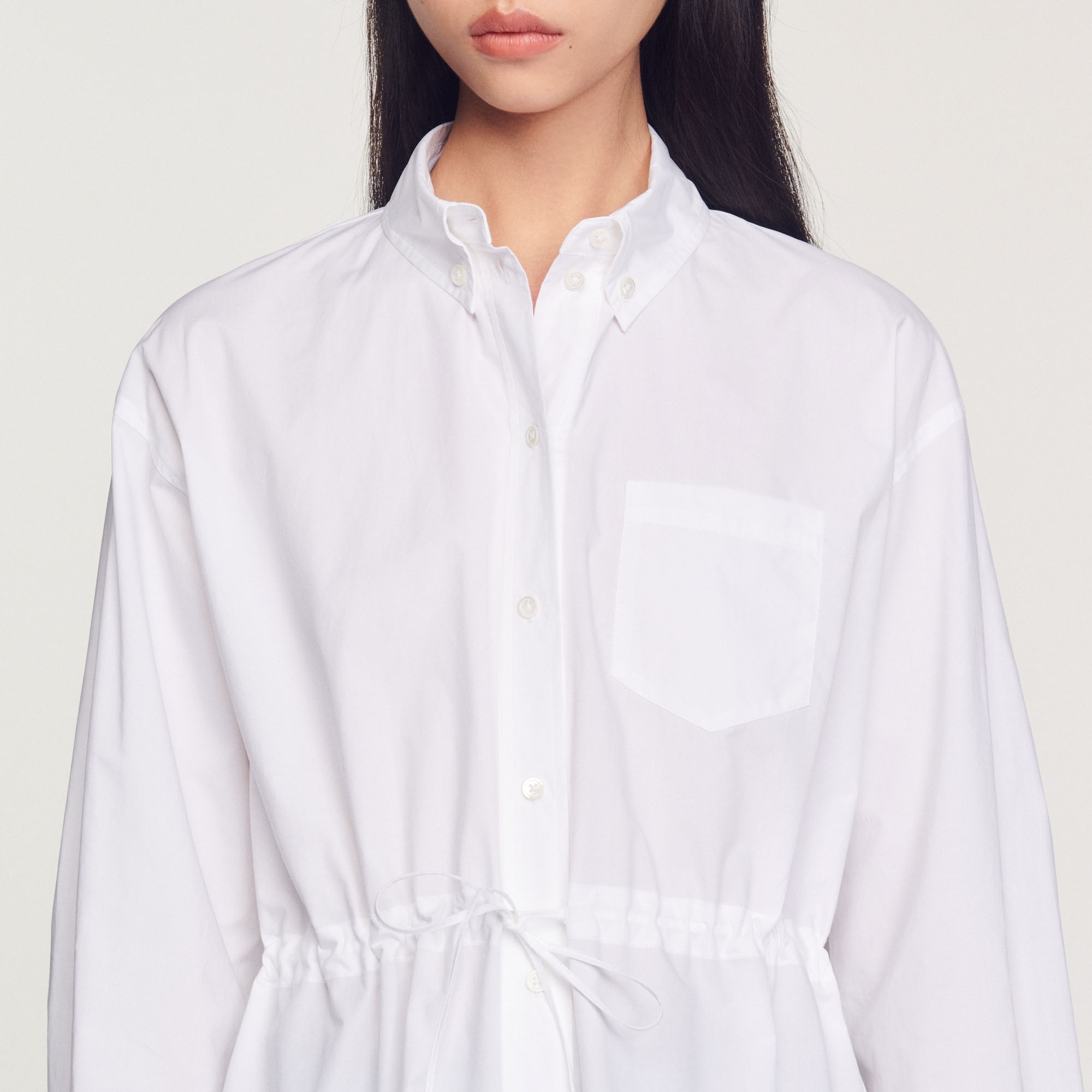 Long drawstring shirt - 4