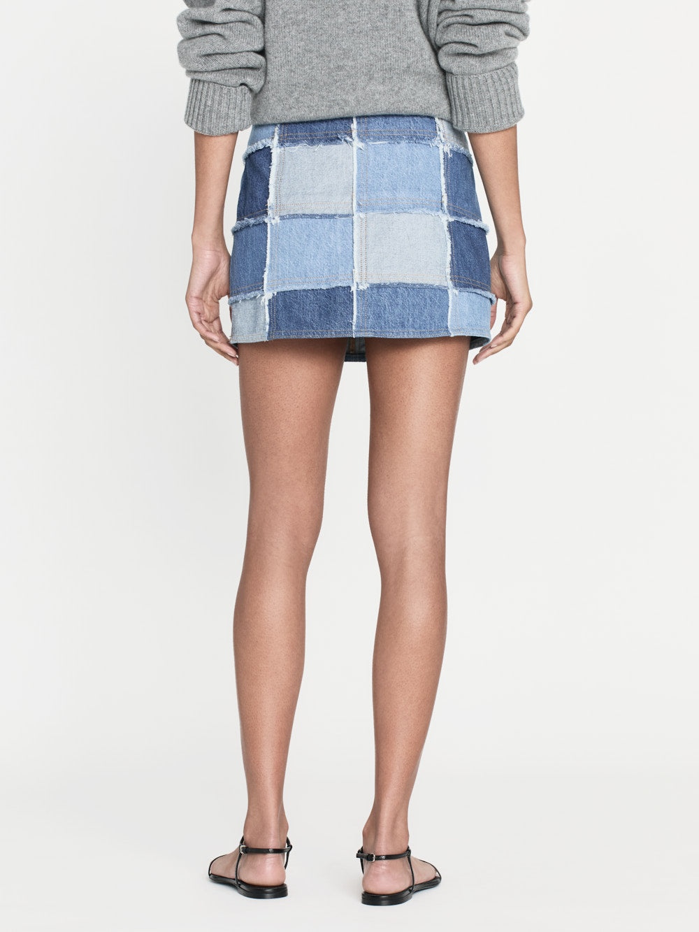 The 70's Patchwork Mini Skirt in Road Trip - 8