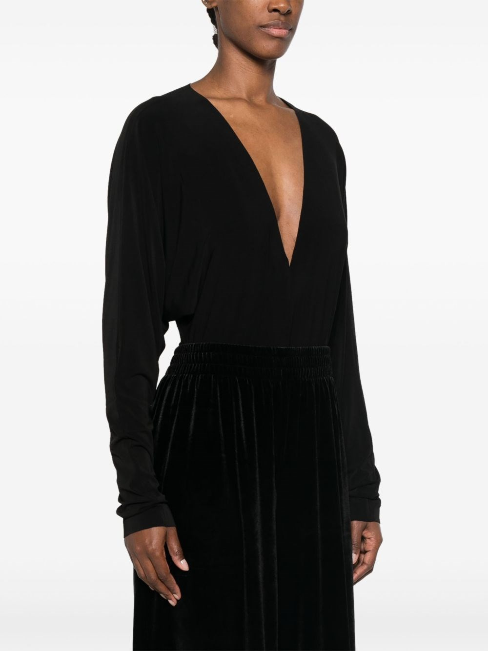 V-necked bodysuit - 4