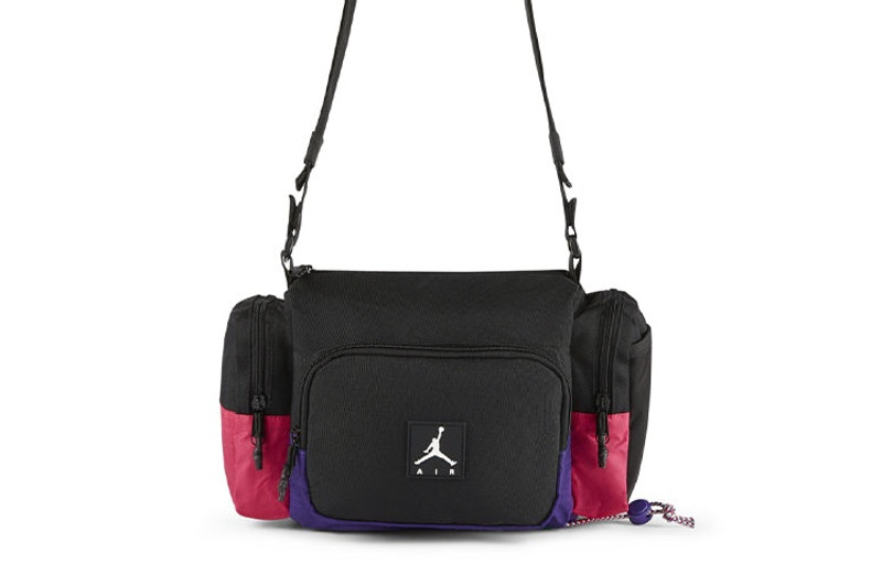 Jordan Air Jordan Logo Crossbody Bag 'Black Red' DD3029-010 outlook