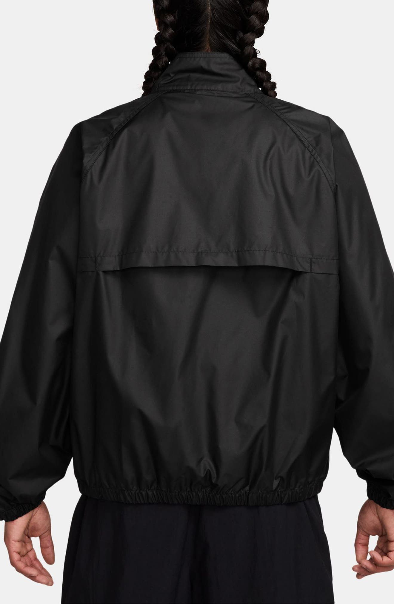 Nike Sportswear Club Water Repellent Full-Zip Jacket in Black/White at Nordstrom - 2