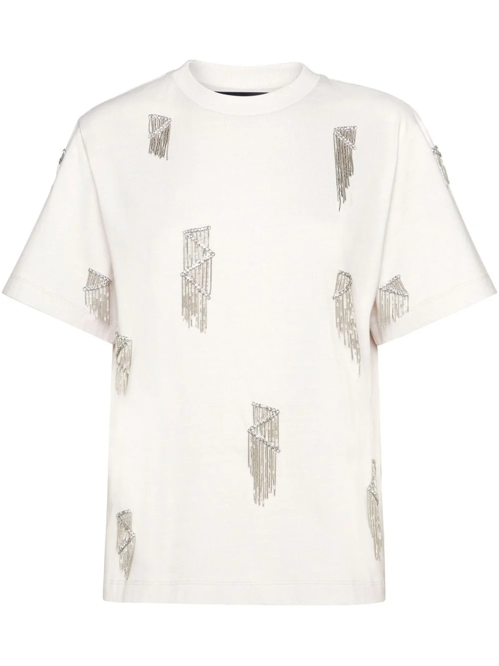 Fringe jersey T-shirt - 1