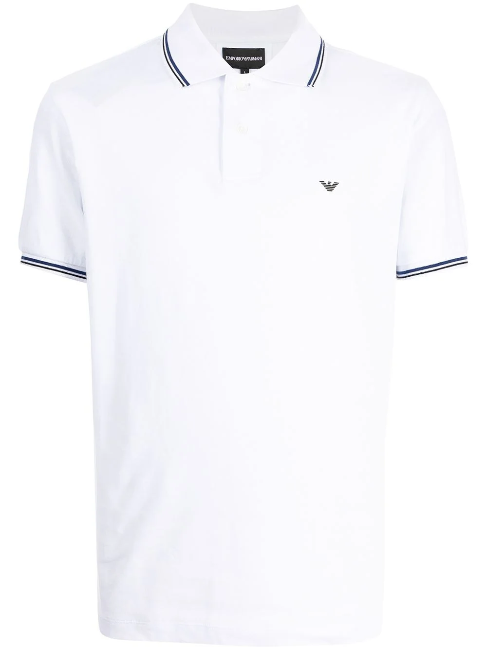 logo-embroidered polo shirt - 1