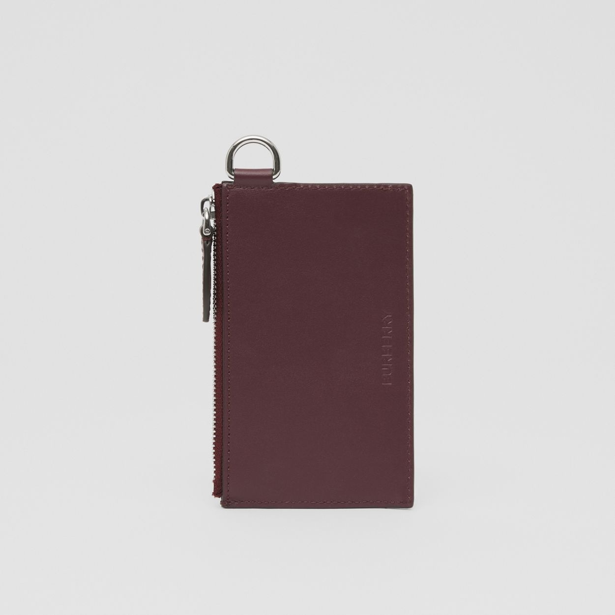 Letter Graphic Leather Card Case Lanyard - 7