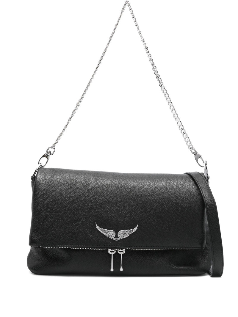 chain-strap leather shoulder bag 1