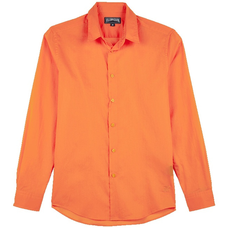 Unisex Cotton Voile Light Shirt Solid 1