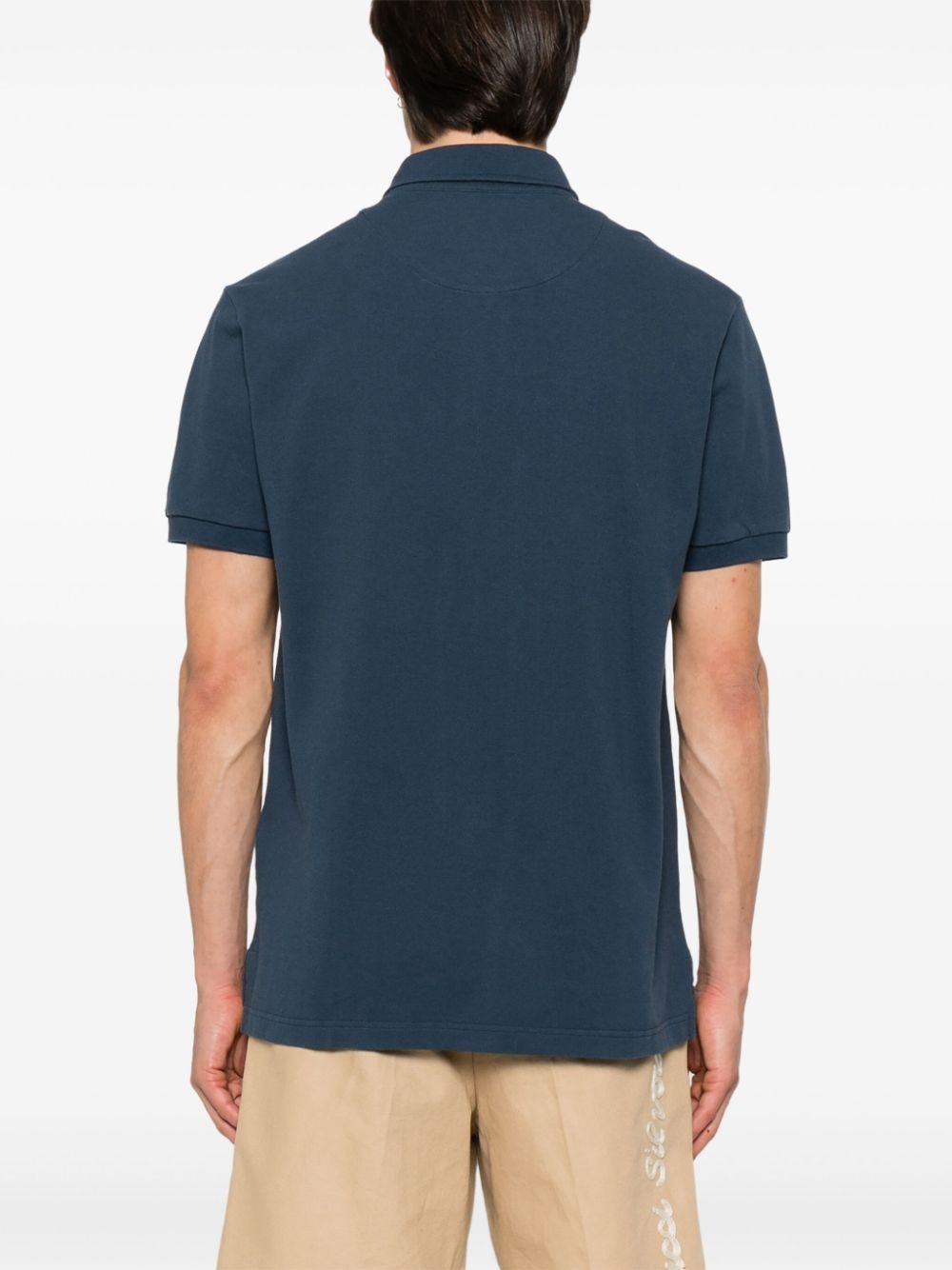 Pegaso-embroidered polo shirt - 3