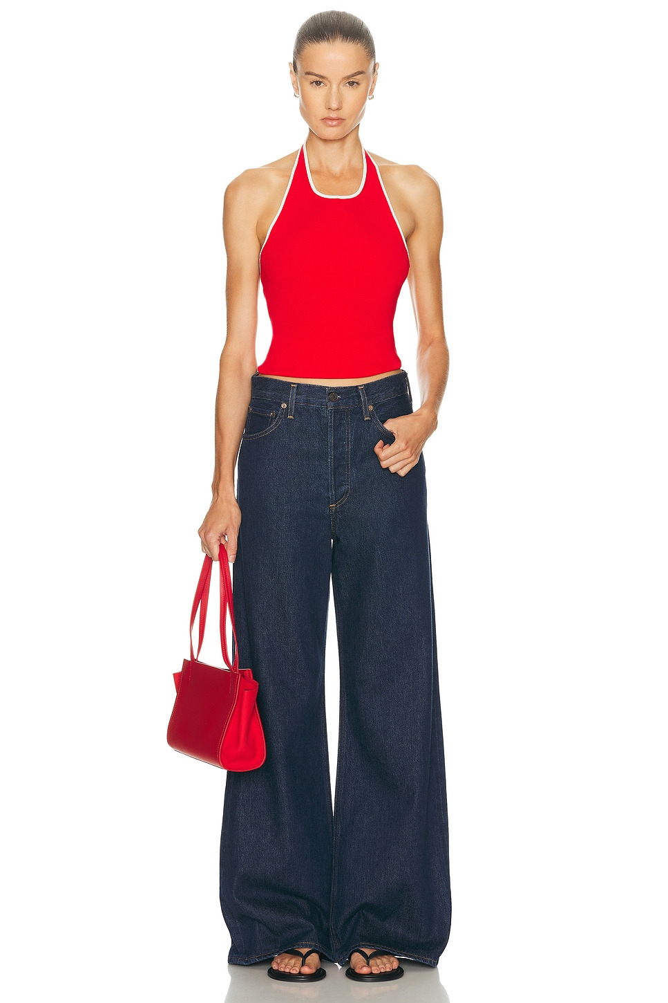 Dame High Rise Wide Leg Jeans - 5
