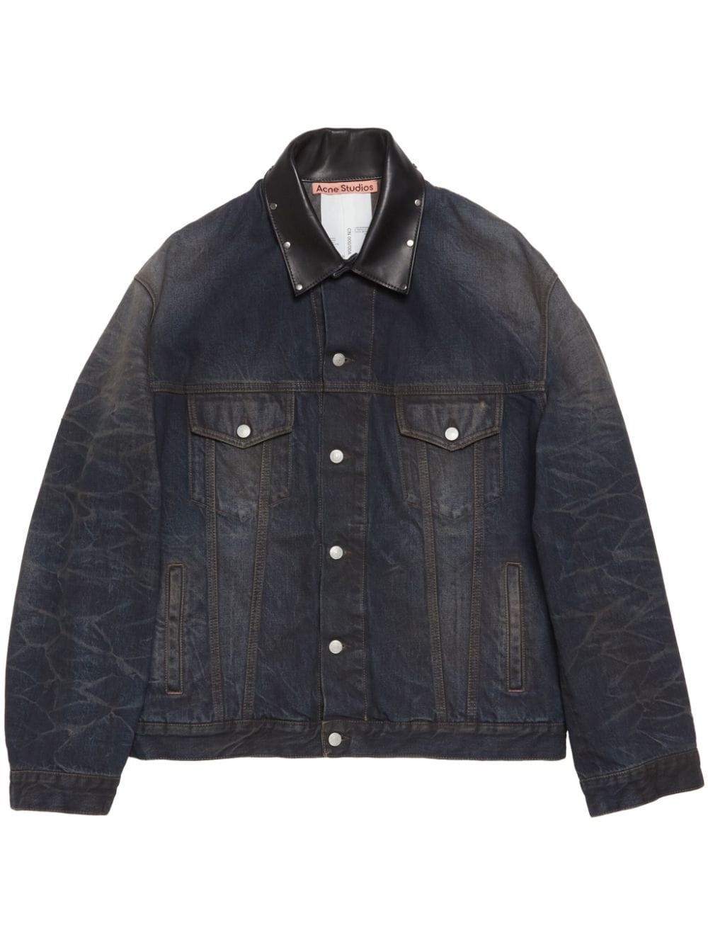 button-up denim jacket - 1