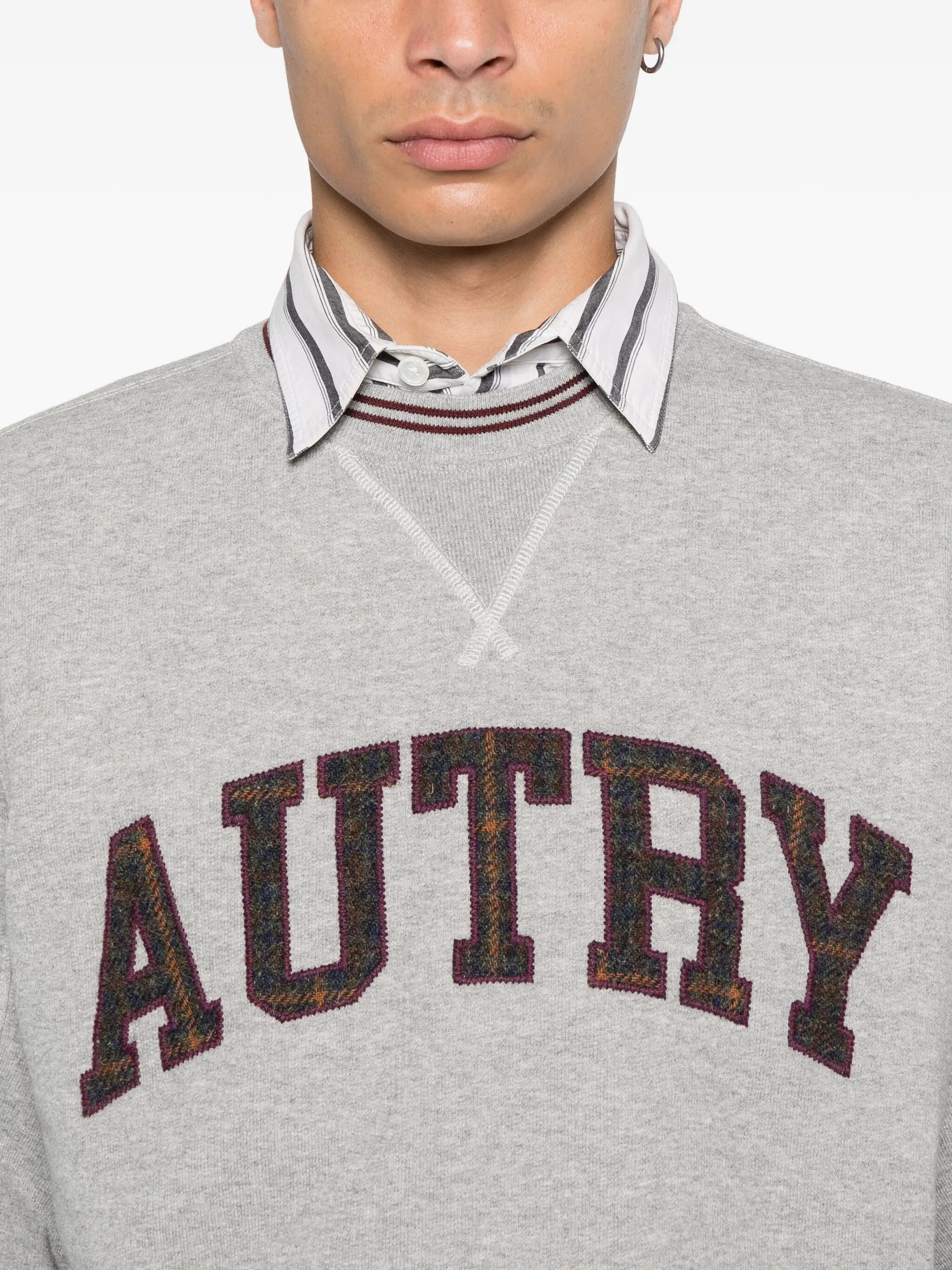 Autry Logo-embroidered Crew-neck Sweatshirt - 3