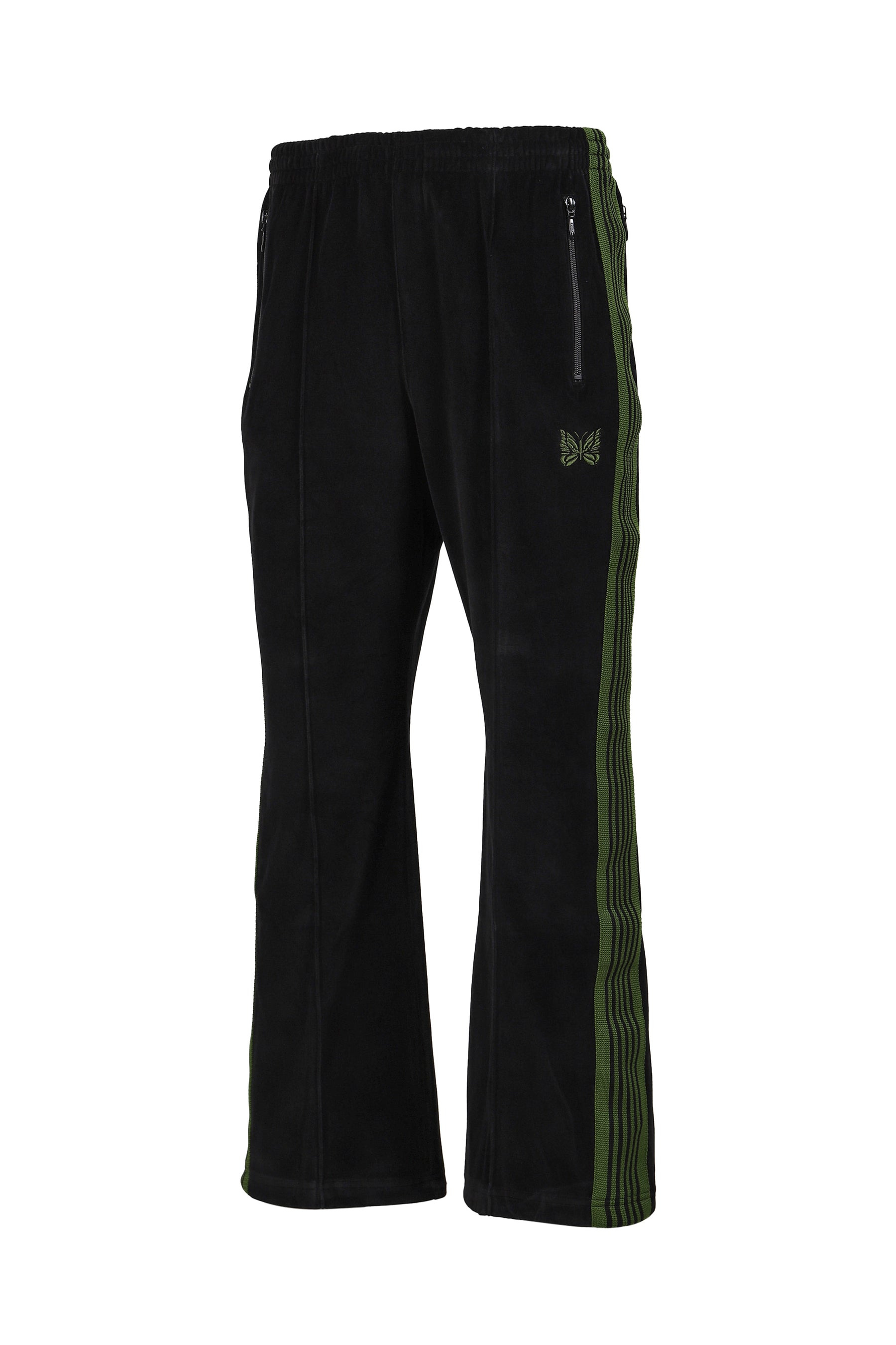 BOOT-CUT TRACK PANT - C/PE VELOUR / BLK - 5