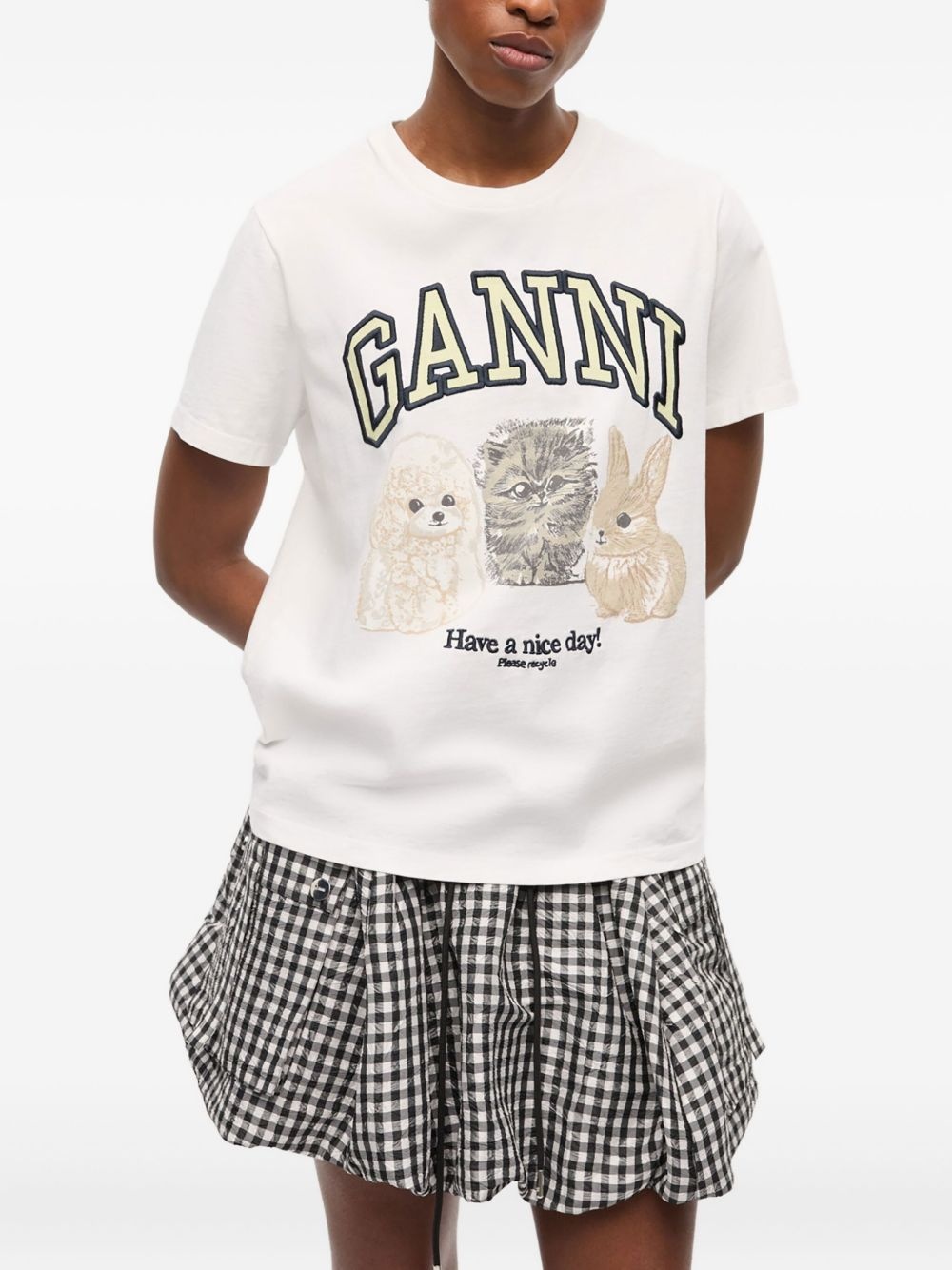 logo-print T-shirt - 3
