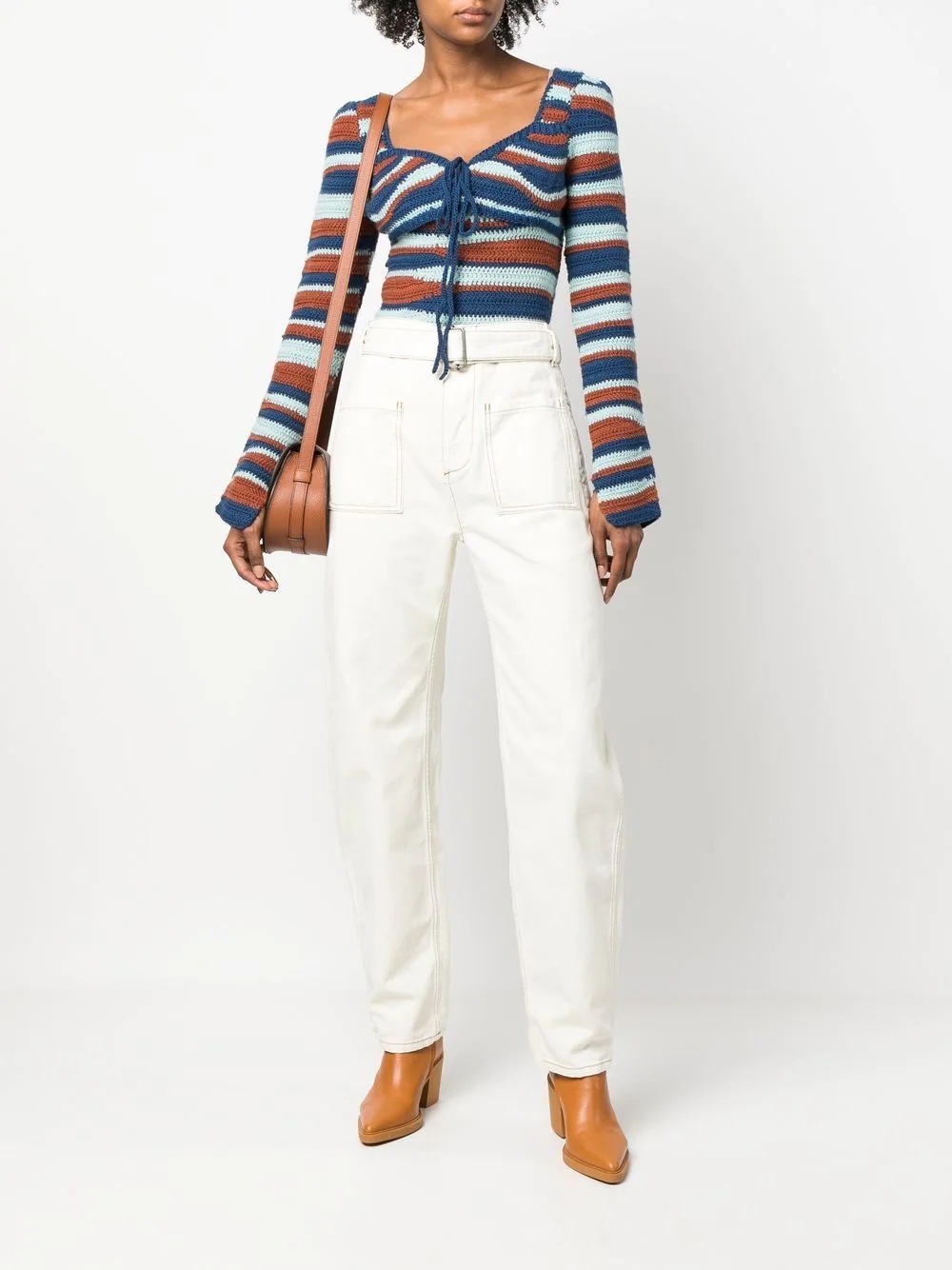 straight-leg cargo trousers - 2